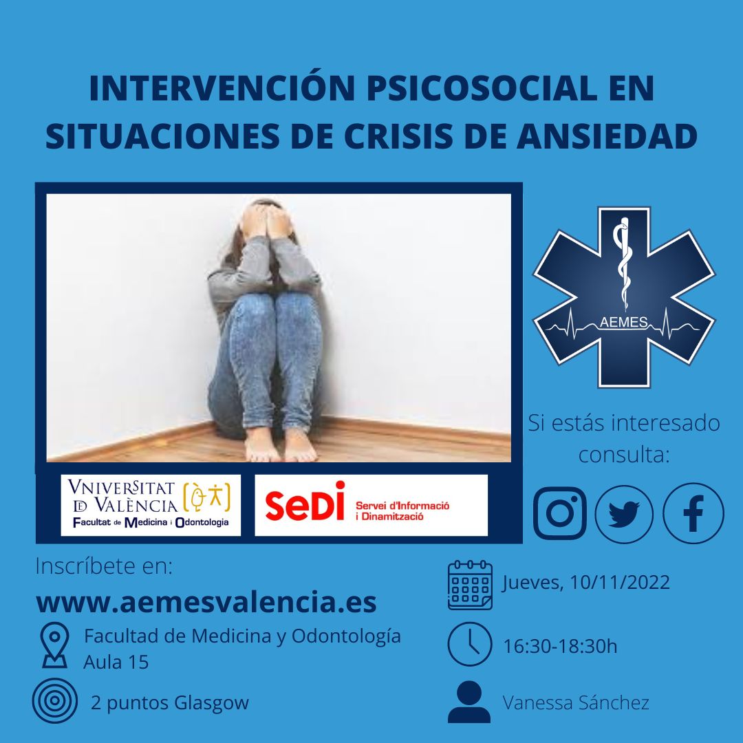 INTERVENCIÓN PSICOSOCIAL EN SITUACIONES DE CRISIS DE ANSIEDAD AEMES